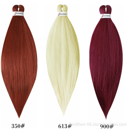 20inch 26inch EZ Braiding Hair Easy Braids Prestretched Synthetic Yaki Jumbo Braids Factory Wholesale Customize Packaging